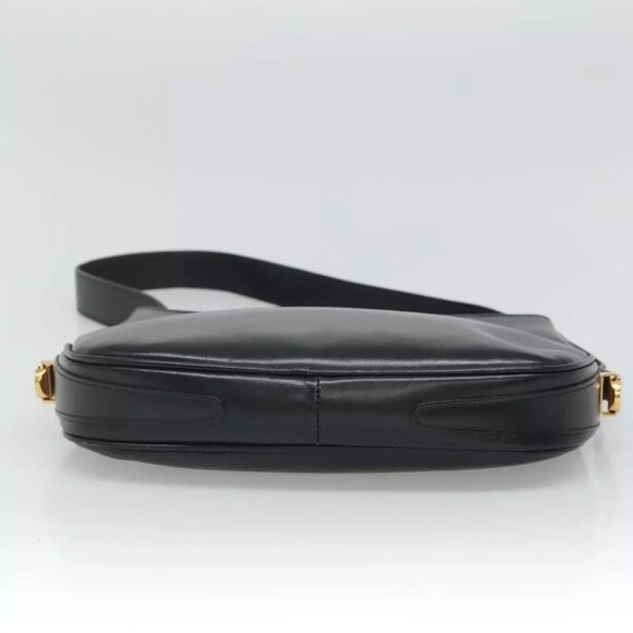 BALLY Shoulder Bag Leather Black Auth - Picture 6 of 16